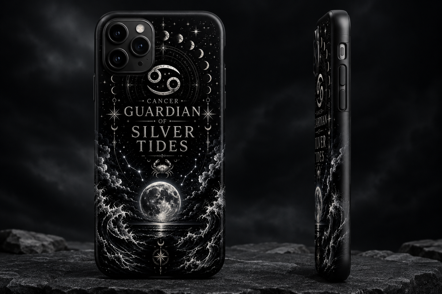 Cancer Celestial Ocean Case – Guardian of Silver Tides