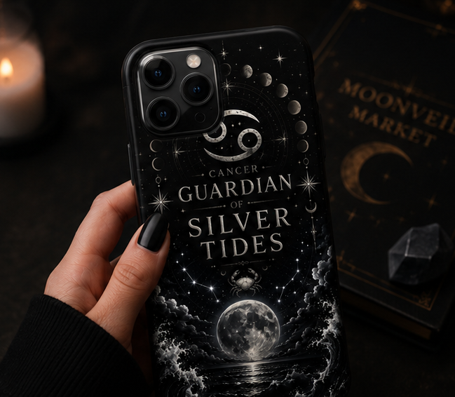 Cancer Celestial Ocean Case – Guardian of Silver Tides
